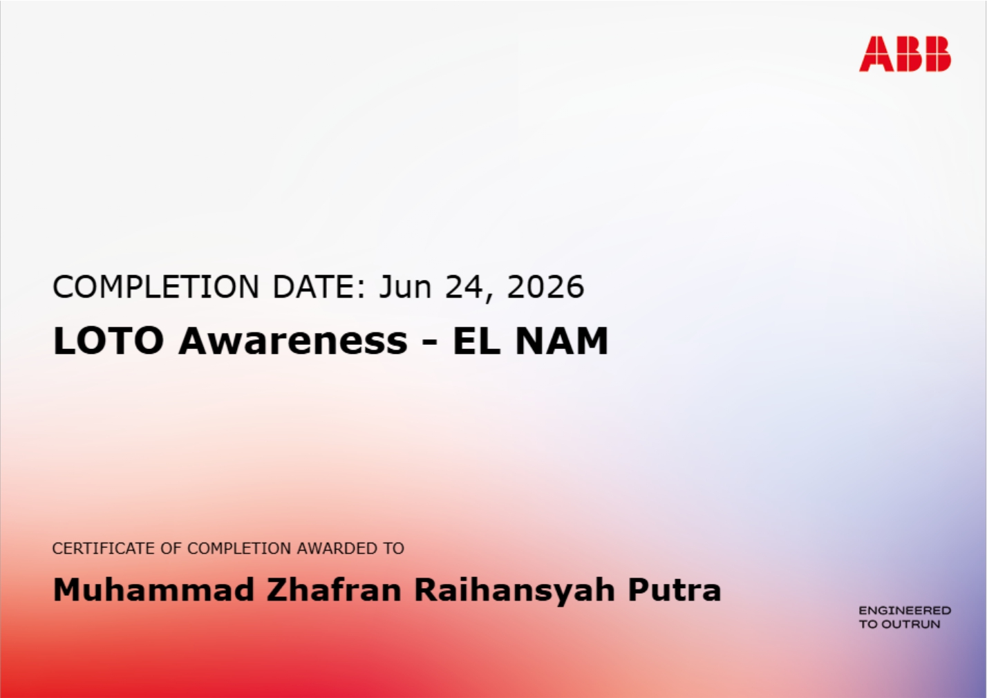 LOTO Awareness - EL NAM